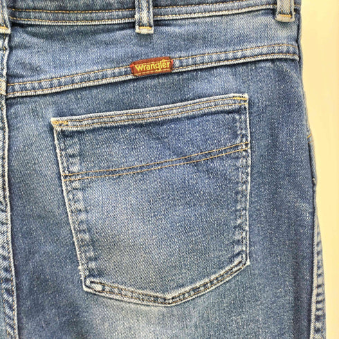 ラングラー Wrangler 80S USA製 ワイド ストレート ジップフライ デニム パンツ メンズ 38×30