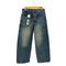 ウィム バイ リドム WYM LIDNM VINTAGE WASHED CURVED DENIM ウォッシュド カーブ デニム メンズ M