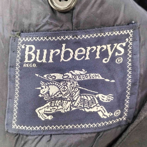 バーバリーズ BURBERRYS 90S OLD Made in France Tailored Jacket フランス製 2B シングル テーラード ジャケット ロゴ刻印 ボタン メンズ