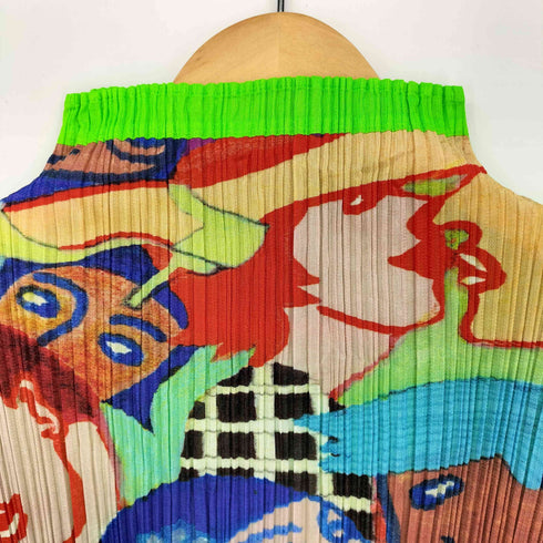 プリーツプリーズイッセイミヤケ PLEATS PLEASE ISSEY MIYAKE 01SS グラフィティ アート プリーツ ノースリーブ ワンピース レディース JPN:3