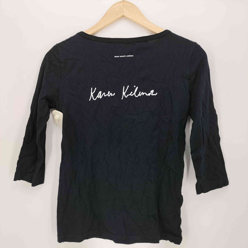 マリークワント MARY QUANT グラフィック プリント クルーネック Tシャツ レディース import:M