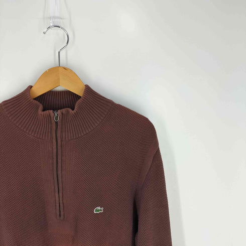 ラコステ LACOSTE ワニワッペン ハーフジップニット メンズ 6