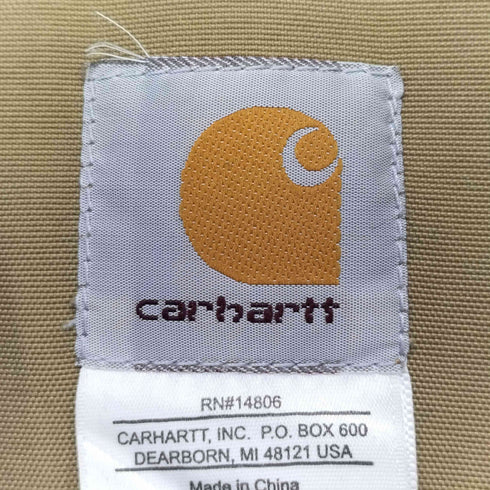 カーハート Carhartt 企業ロゴ刺繍 中綿 ナイロン デッキジャケット メンズ