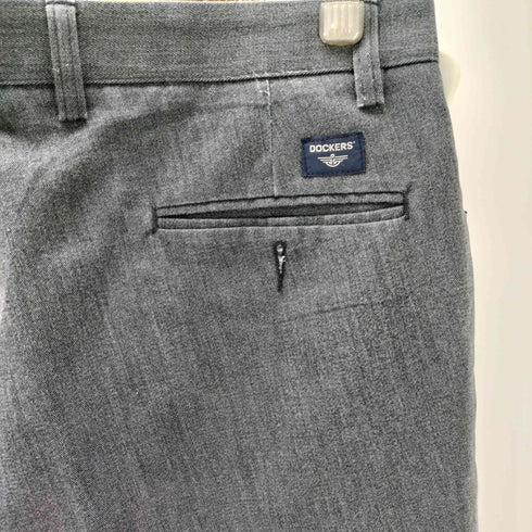 ドッカーズ DOCKERS 00S INDIVIDUALFIT ノータック ワイド トラウザー スラックス パンツ ビックサイズ メンズ W36L30