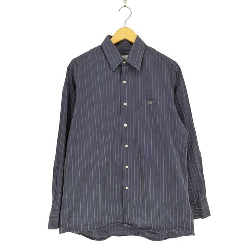 ラコステ LACOSTE ポケット刺繍 ストライプシャツ メンズ 43