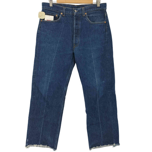 リーバイス Levis 90s USA製 501XX ボタン裏552 センタープレス カットオフス トレート デニムパンツ ジーンズ メンズ W34 L31