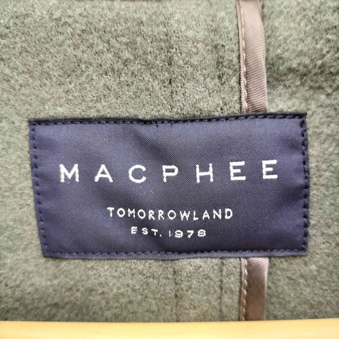 トゥモローランドマカフィー tomorrowland macphee ウール メルトン ロング ダッフル コート レディース JPN:36