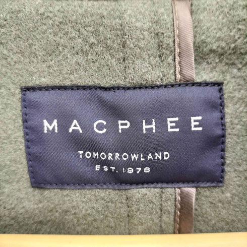 トゥモローランドマカフィー tomorrowland macphee ウール メルトン ロング ダッフル コート レディース JPN:36