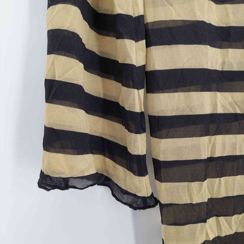 ジャンポールゴルチエフェム Jean Paul GAULTIER FEMME ボーダー パワーネット ドレス ワンピース レディース FR:40