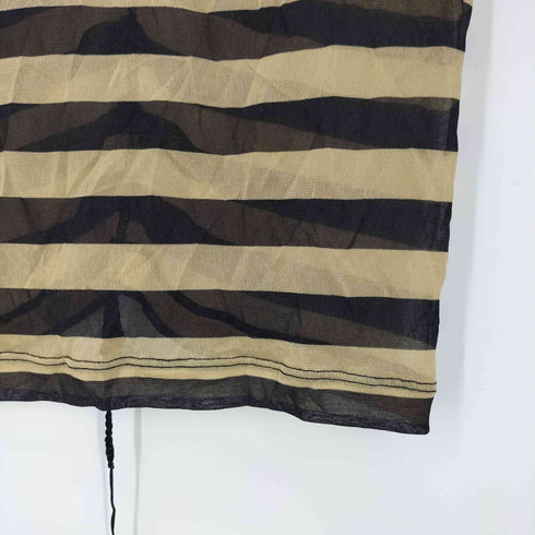 ジャンポールゴルチエフェム Jean Paul GAULTIER FEMME ボーダー パワーネット ドレス ワンピース レディース FR:40