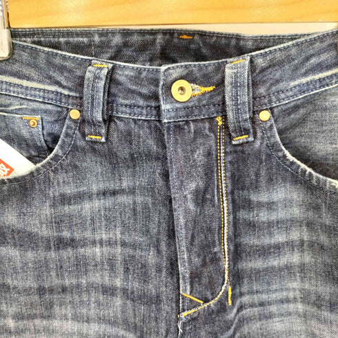 ディーゼル DIESEL LARKEE ボタンフライ シワ加工 ウォッシュド ストレートデニムパンツ レディース 29