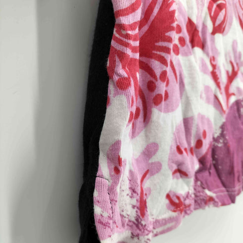 CUSTO BARCELONA 総柄 切り替え グラフィック プリント L/S カットソー レディース 1