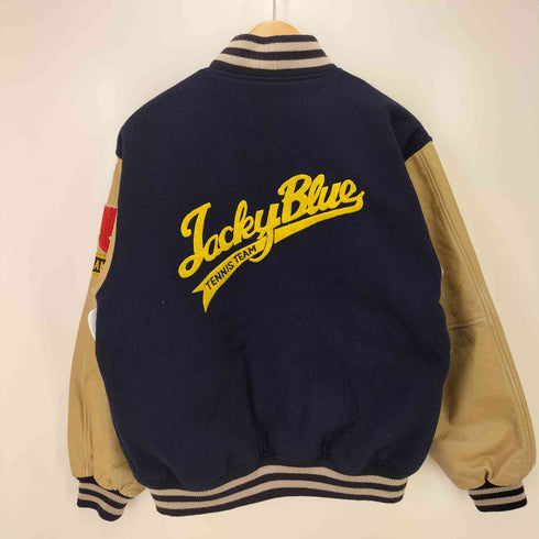 village stone 裏地キルティング カレッジロゴ ワッペン スタジャン メンズ JPN:L