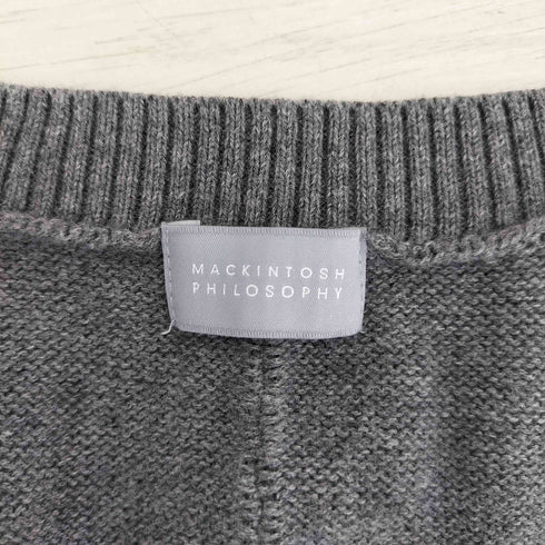 マッキントッシュフィロソフィー MACKINTOSH PHILOSOPHY ウール混 コットン Vネック ニット ベスト レディース 2