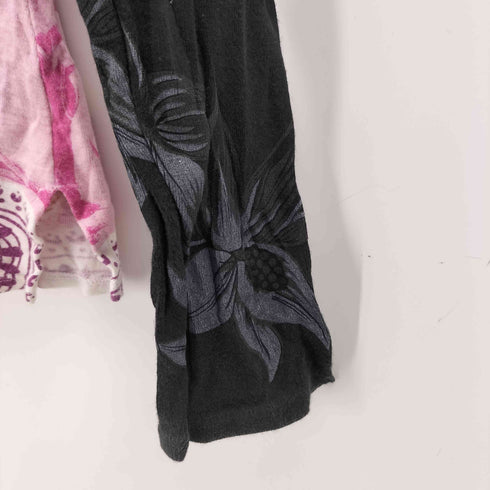 CUSTO BARCELONA サソリ 総柄 切り替え グラフィック プリント L/S ハイネック カットソー レディース