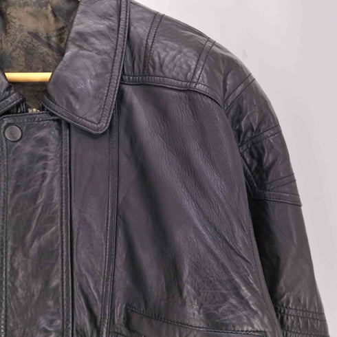 シープレザー 裏地総柄 A-2 フライトジャケット メンズ