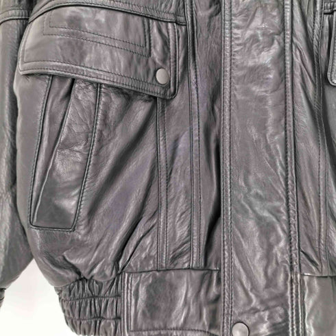 シープレザー 裏地総柄 A-2 フライトジャケット メンズ