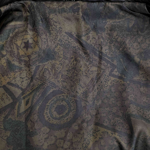 シープレザー 裏地総柄 A-2 フライトジャケット メンズ