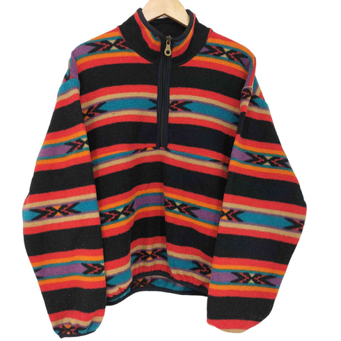 ウールリッチ WOOLRICH 90s USA製 ネイティブ柄 フリースジャケット メンズ import:M