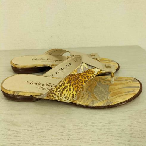 サルヴァトーレフェラガモ Salvatore Ferragamo ボタニカル ビーチサンダル レディース