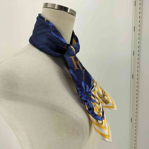 トラサルディ TRUSSARDI ボーダー 総柄 スカーフ レディース