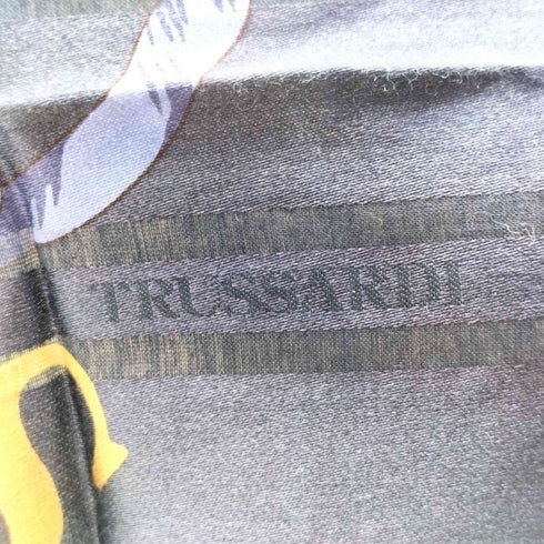 トラサルディ TRUSSARDI ボーダー 総柄 スカーフ レディース