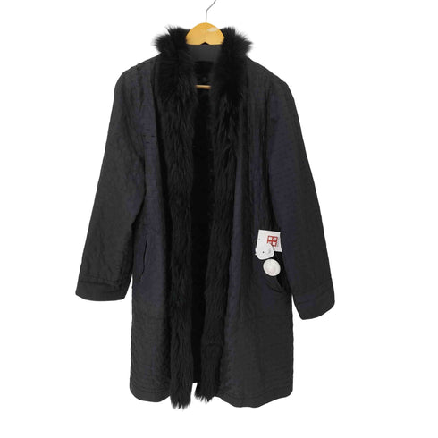 ブルーフォックスファー ロングコート レディース import:L