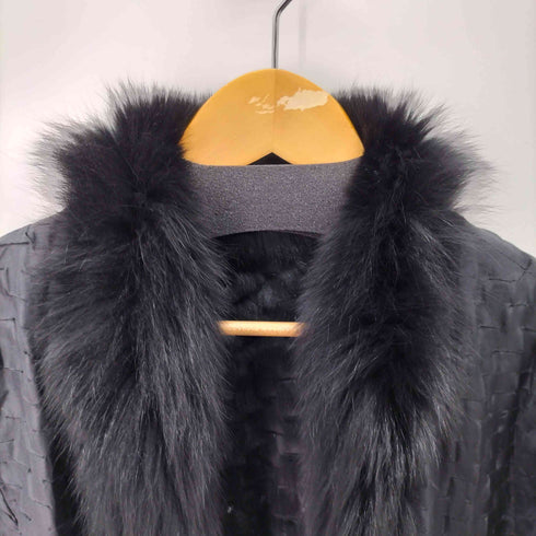 ブルーフォックスファー ロングコート レディース import:L