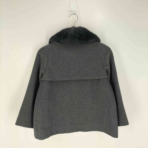 グリーンレーベルリラクシング GREEN LABEL RELAXING ラビットファー ウールシルク ショートコート レディース JPN:36