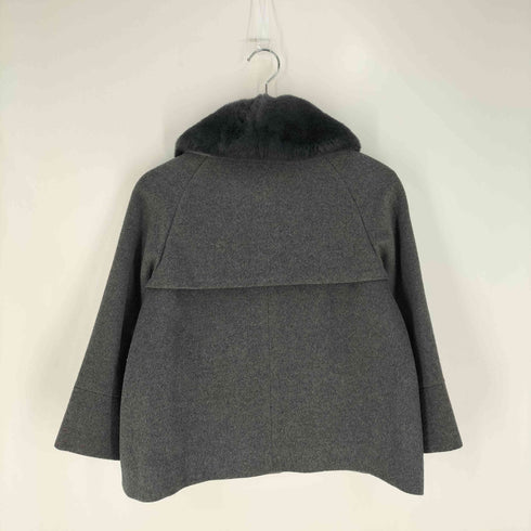 グリーンレーベルリラクシング GREEN LABEL RELAXING ラビットファー ウールシルク ショートコート レディース JPN:36