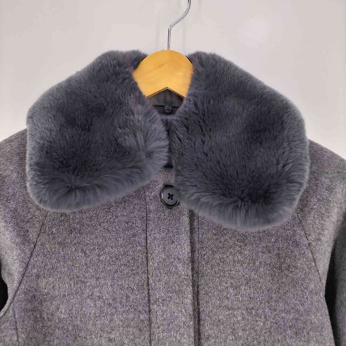 グリーンレーベルリラクシング GREEN LABEL RELAXING ラビットファー ウールシルク ショートコート レディース JPN:36