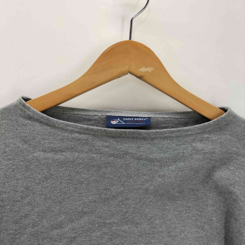 セントジェームス SAINT JAMES フランス製 無地 ブランク ウェッソン バスクシャツ L/S カットソー ロンT メンズ import:M