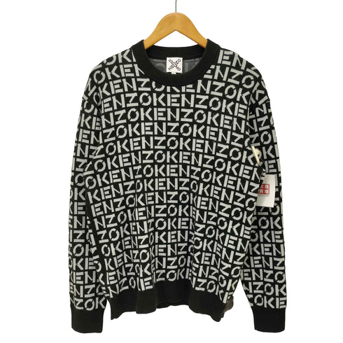 ケンゾー KENZO ブラック モノグラムセーター メンズ JPN:M