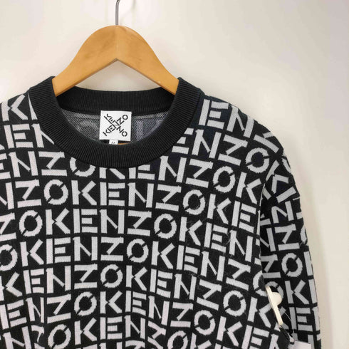ケンゾー KENZO ブラック モノグラムセーター メンズ JPN:M
