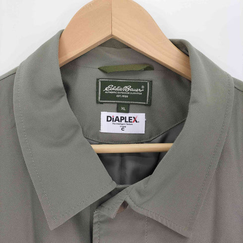 エディーバウアー Eddie Bauer DIAPLEX ナイロン 比翼ボタン ステンカラーコート メンズ import:XL