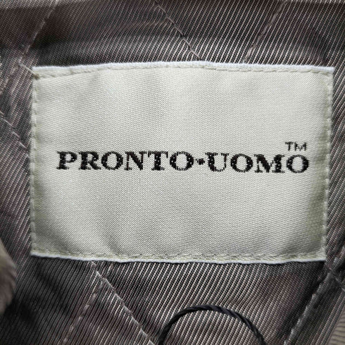 プロントウォモ PRONTO UOMO ピーチスキン ステンカラーコート メンズ