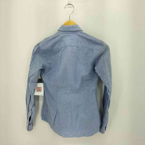 ラルフローレン RALPH LAUREN 90s 香港製 ポニー刺繍 ボタンダウン スリム シャツ レディース 2