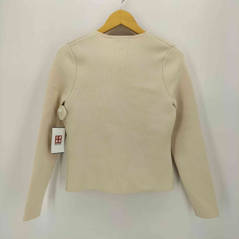 ザラ ZARA ニット フィット ジャケット 金ボタン レディース import:M