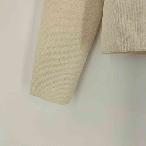 ザラ ZARA ニット フィット ジャケット 金ボタン レディース import:M