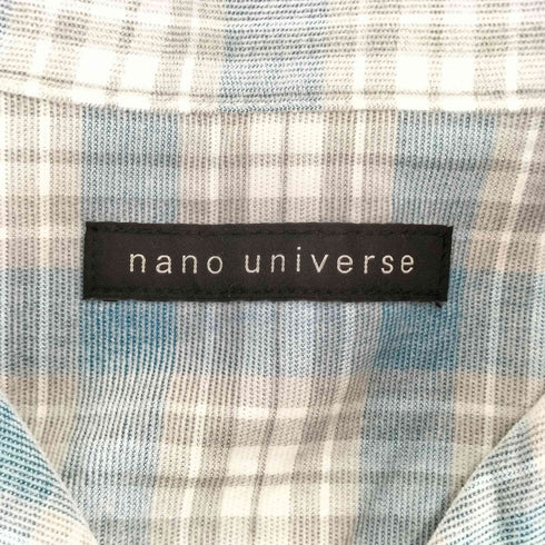 ナノユニバース NANO universe チェック シャツ コール メンズ