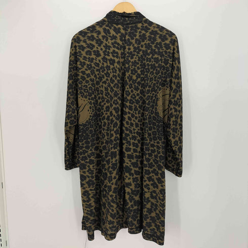 イタリヤ 伊太利屋 レオパード ショール ロング カーディガン ガウン レディース FREE