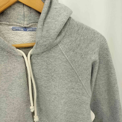 オールドマンズテーラー R&D.M.Co-/OLDMAN’S TAILOR 袖ロゴ刺繍 コットン クロップド ジップアップ パーカー レディース import:M