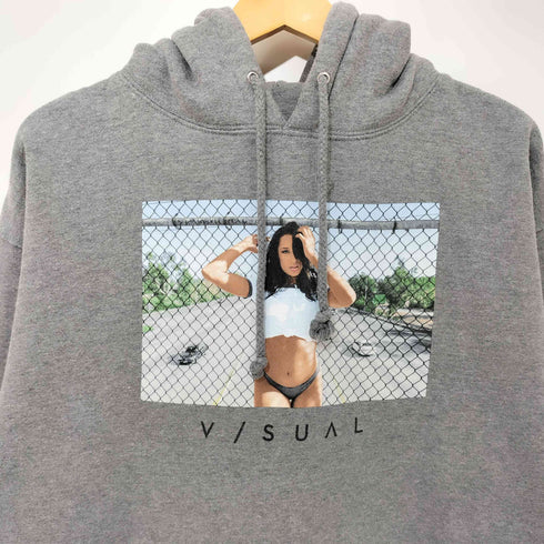 V/SUAL フォトプリント プルオーバーパーカー メンズ import:L