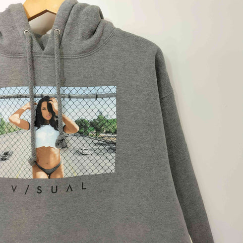 V/SUAL フォトプリント プルオーバーパーカー メンズ import:L