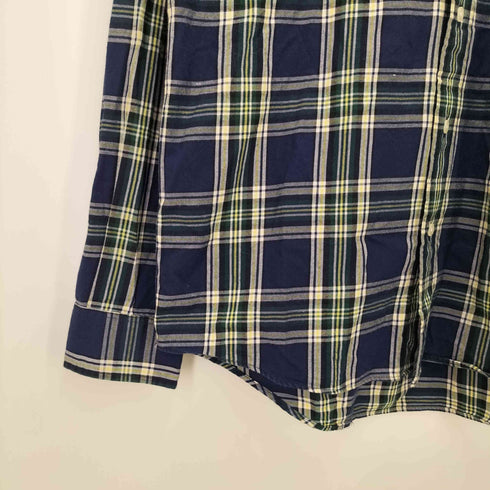 ラコステライブ Lacoste Live Boxy Fit 長袖チェックシャツ メンズ JPN:S