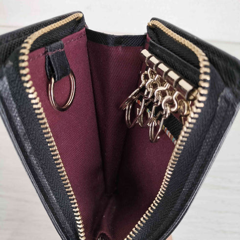 ポールスミス Paul Smith マルチストライプ レザー 5連 キーケース メンズ