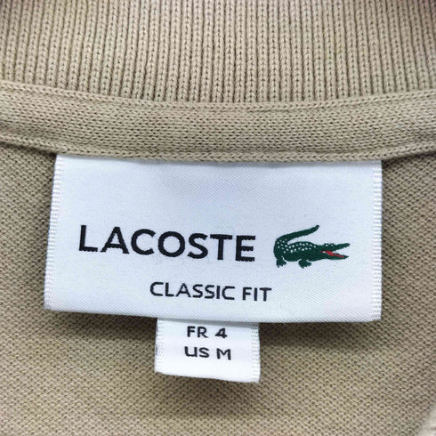 ラコステ LACOSTE L1212 ワンポイント 刺繍 S/S ポロシャツ メンズ import:M