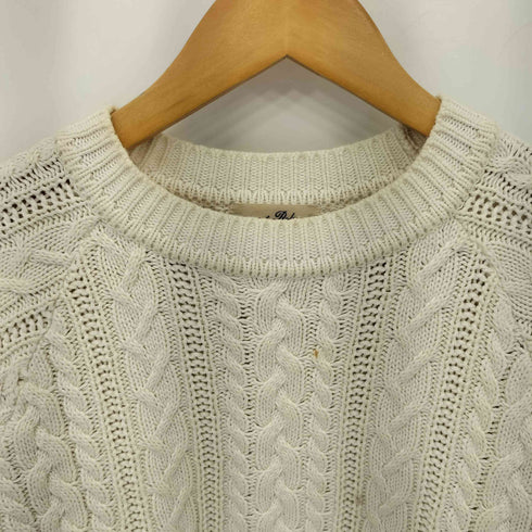 ネストローブ nest Robe コットン ケーブル編みニット プルオーバー セーター レディース
