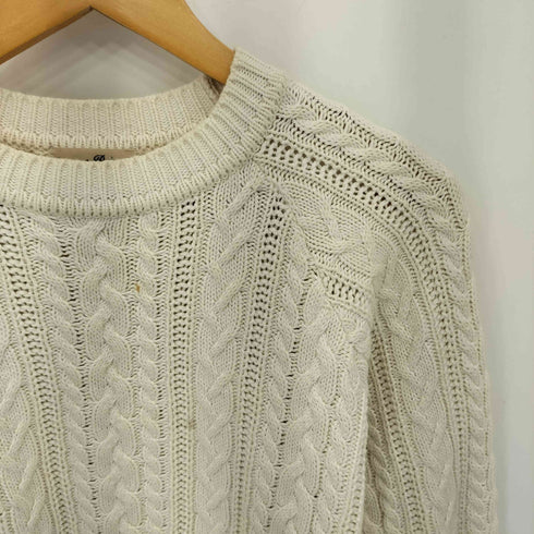 ネストローブ nest Robe コットン ケーブル編みニット プルオーバー セーター レディース