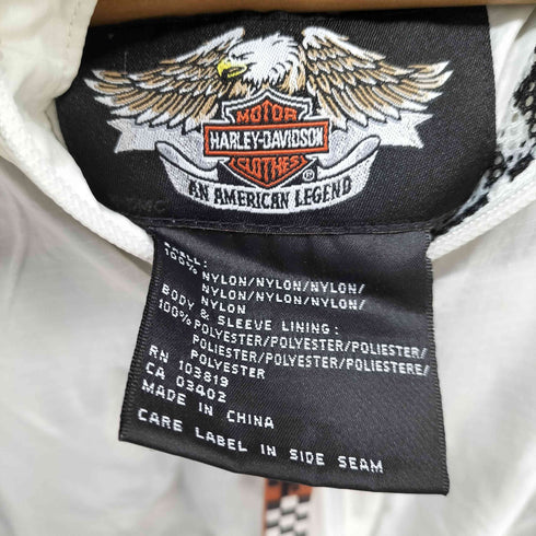 ハーレーダビッドソン HARLEY-DAVIDSON 裏地メッシュ ロゴ刺繍 ナイロンジャケット メンズ